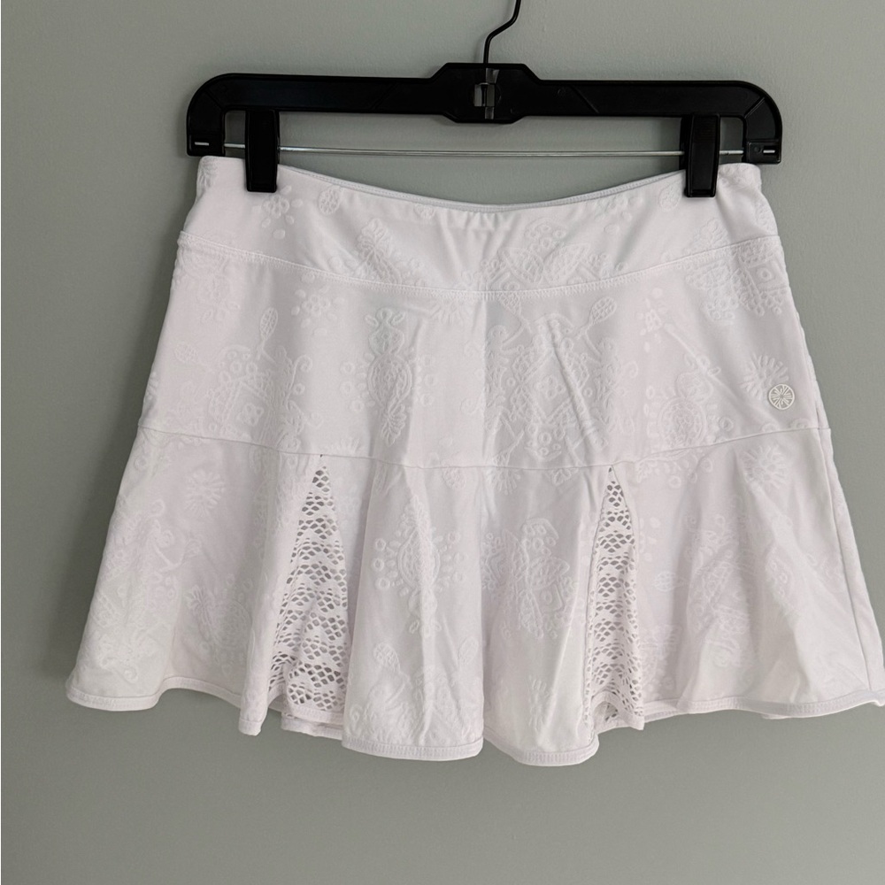 Lilly Pulitzer Coquina Tennis Skort Tennis Monkey Knit Jacquard Resort White - Picture 2 of 8